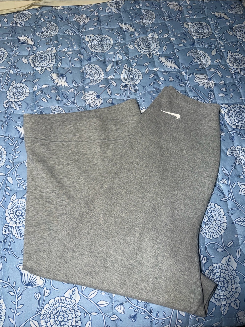 Nike Women's Heather Gray Pencil Skirt with White Swoosh